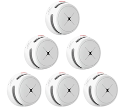 [Prime Day] Rauchmelder 6er Set, AEGISLINK 10-Jahres Batterie Mini photoelektrischer Brandmelder für 52,49€