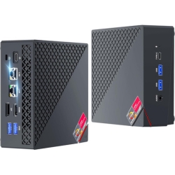 NiPoGi AM06 PRO Mini PC (Ryzen 7 5800U, 32GB (2x 16GB) DDR4, 512GB NVME SSD, WiFi 6, RJ45 Dual LAN, 4K Triple Display) für 320,63€