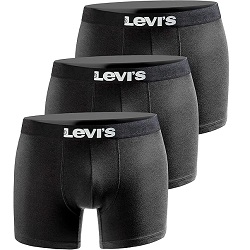 [Prime Day] 3er Pack Levi’s Herren Boxershorts Print Limited Black Edition (Größe L) für 16,49€ (Vergleich: 20,99€)