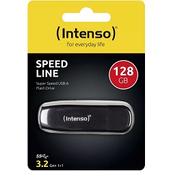 128GB USB-Speicherstick Intenso Speed Line (USB 3.2) für 7,77€ (Vergleich: 10,41€)