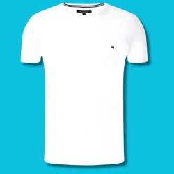 Tommy Hilfiger Core Stretch Slim Fit T-Shirt in Weiß, Gr. XS – 3XL für 17,95€ (VG: 28,98€)