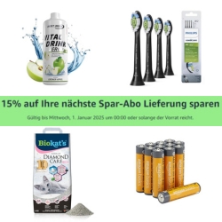 Amazon: 15% Rabatt auf eure nächste Spar Abo Bestellung auf über 1.000 ausgewählte Artikel