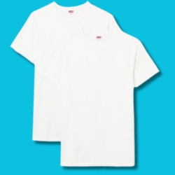 2er Pack Levi’s T-Shirt Tee-Shirt, Crewneck, Weiß, Gr.: S – XXL für 16,90€ (VG: 23,50€)