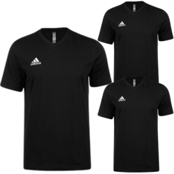3er Pack adidas Entrada 22 T-Shirt, Schwarz, Gr.: M – XXL für 33,33€ (VG: 43,89€)
