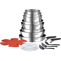 20-teiliges Edelstahl Kochgeschirr Tefal Ingenio Emotion On für 137,95€ (Vergleich: 194€)