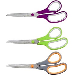 3-teiliges Amazon Basics Mehrzweck Büroscheren-Set für 6,50€ (Sonst: 11,65€)