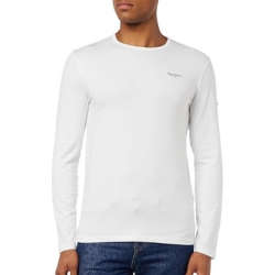 Pepe Jeans Herren T-Shirt Langarm, Weiß, Gr.: XS -XXL für 14,95€ (VG: 26,99€)