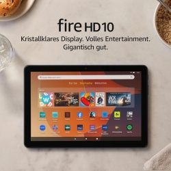 Fire HD 10-Tablet (10,1 Zoll) großes Full-HD-Display (1080p), 32 GB– mit Werbung für 79,99€ (VG: 100,06€)