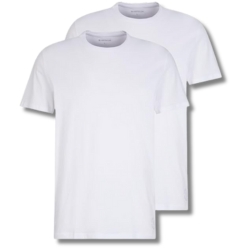 2er Pack TOM TAILOR Herren Crewneck T-Shirt, Weiß, Gr.: S – 3XL für 11,90€ (VG: 20,89€)