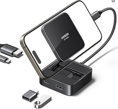 UGREEN Revodok magnetische Dockingstation mit 4K@60Hz HDMI USB-C & USB-A mit 100W Schnellladung für 19,99€