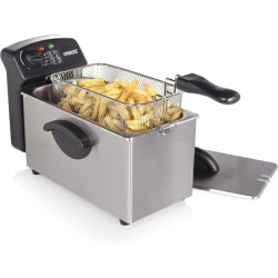 Princess Family Edelstahl Fritteuse – 3 Liter (2000 Watt) mit Ölfilter und Kaltzonenfunktion für 38,41€ (VG: 43,18€)
