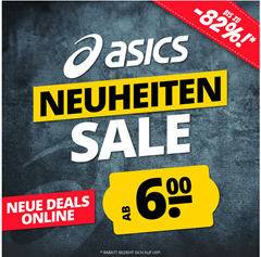 Asics Neuheiten Sale mit Artikeln ab 6€ zzgl. Versand