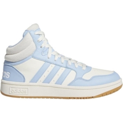 adidas Hoops 3.0 Mid Classic Damenschuhe, Hellblau-Weiß, Gr.: 35,5 – 44 für 39,99€ (VG: 50,98€)