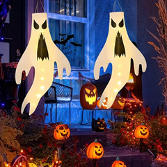 Solpex Halloween Ghost Windsäcke 2 Stück (leuchten mit Batterien) für 8,39€