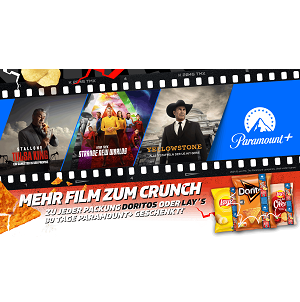 Lays oder Doritos kaufen und einen 30 Tage Paramount+ Gutscheincode erhalten