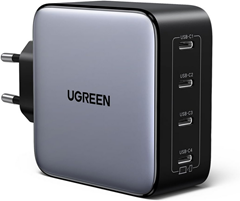 UGREEN Nexode 100W USB C Ladegerät mit 4X USB-C Ports GaN (unterstützt PPS 45W kompatibel mit MacBook Pro/Air, HP Laptop etc.) für 39,19€