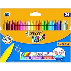 24er Pack BIC Kids Plastidecor Wachsmalkreiden für 4,22€ (Vergleich: 11,58€)