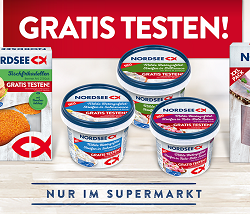 Nordsee Supermarkt Produkte Dank Erstattung kostenlos testen