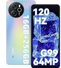 Blackview Shark 8 Handy 16GB+256GB, Helio G99, 120Hz 2.4K, 64MP, Android 13 Smartphone für 149,99€