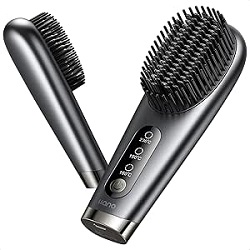 llano Kabellose Haarglätter Bürste mit drei Temperaturstufen für 35,99€