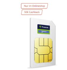 o2 Tarif mit 17GB 5G Daten, SMS und Sprachflat für 9,99€ im Monat inkl. 50€ Cashback + 150€ MediaMarkt Gutschein
