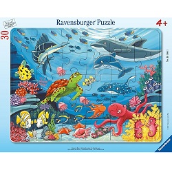 30-teiliges Ravensburger Kinderpuzzle Unten im Meer für 6,39€ (Vergleich: 11,48€)