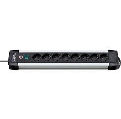 8-fach Mehrfachsteckdose Brennenstuhl Premium-Alu-Line mit Schalter und 3 Meter Kabel für 21,80€ (Vergleich: 42,34€)