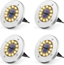 4er Pack Solpex Solar Bodenleuchten für den Außenbereich für 10,39€