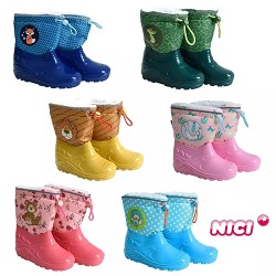 Gefütterte Nici Kinder Gummistiefel (Grösse 20-32) für 11,99€ (Vergleich: 18,90€)
