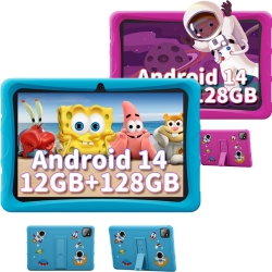 BESTTAB Tablet 10 Zoll Kinder Tablet (Octa-Core, 12GB Ram, 128GB + Erweiterbarer Speicher, 5100 mAh, WiFi6, Bluetooth) für 84,99€