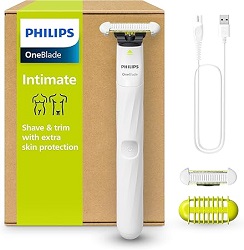Elektrischer Intimrasierer Philips OneBlade Intimate QP1924/30 für 26,39€ (Vergleich: 44,99€)
