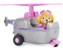PAW PATROL, Helikopter-Fahrzeug mit Skye-Figur (Basic Vehicle/Basis Fahrzeug), Spielzeugauto, ab 3 Jahren für 9,99€