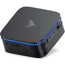 NiPoGi AK1 PLUS Mini-PC (Intel Alder Lake N100, 12GB LPDDR5 4.800 MHz, 256GB M.2 SSD) für 158,99€