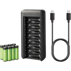 Amazon Basics Akku Set mit 8 AA 2.000mAh Akkus und Ladegerät für 8 Akkus für nur 18,46€ (statt: 24,99€)
