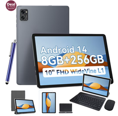 Besttab A20 – 10″ Android 14 Tablet mit 256GB Speicher (1920 x 1200 px) für 99,99€