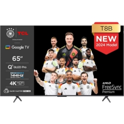 65″ QLED TV TCL 65T8B Pro (144Hz, HDR Pro, Dolby Vision & Atmos) für 649€ (Vergleich: 779,80€)