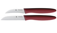 WMF Messerset 2-teilig, mit Schälmesser, Gemüsemesser, Spezialklingenstahl, Griffe aus Kunststoff, rot für 9,99€ (VG: 14,99€)