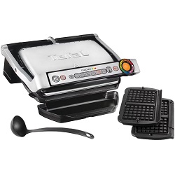 Tefal OptiGrill+ GC716D mit Waffeleinsatz und Schöpfkelle für 127,95€ (Vergleich; 164,49€)