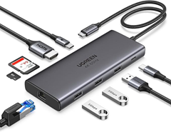 UGREEN Revodok Pro 109 USB C Hub 10Gbps USB A 3.2&USB C 3.2, HDMI 4K@60Hz, PD100W für 34,99€