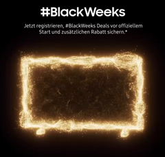 Samsung BlackWeeks: jetzt registrieren & Deals vor offiziellem Start erhalten + zusätzlichen Rabatt