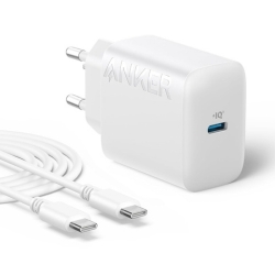 Anker 20W USB-C Ladegerät, kompatibel mit iPhone inklusive 1,5m USB-C Kabel für 3,99€ (Vergleich: 11,99€)