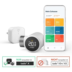 Tado X Starter Kit mit sechs smarten Heizkörper-Thermostaten und Bridge für 299,95€ (Vergleich: 587€)