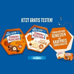 Ferrero Küsschen Dank Erstattung kostenlos testen