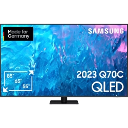 85″ Samsung QLED TV GQ85Q70CAT – 4K UHD, 120Hz, HDR 10, Dolby Vision, Twin Tripple Tuner für 1429,69€ (Vergleich: 1999€)