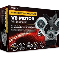 Franzis V8-Motor Motorbausatz (67114) für 61,70€ (Vergleich: 89,99€)