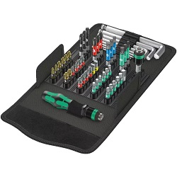 52-teiliges Werkzeug-Set Wera Kraftform Kompakt 100 (05057460001) für 53,91€ (Vergleich: 62,99€)