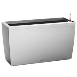 Lechuza Cararo All-in-One Pflanzgefäß, Silber für 84,45€ (Vergleich: 124,54€)