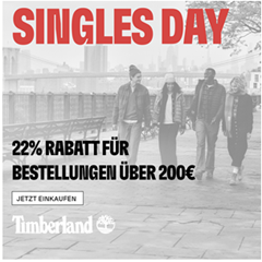 Timberland: 22% Rabatt ab 200€ Bestellwert
