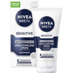 NIVEA MEN Sensitive Gesichtspflege 24 Stunden Feuchtigkeitscreme 75ml für 3,99€ (Vergleich: 9,94€)