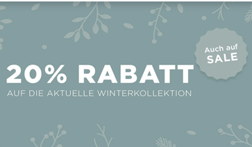 Engelhorn: 20 % auf die aktuelle Winterkollektion (auch auf Sale)